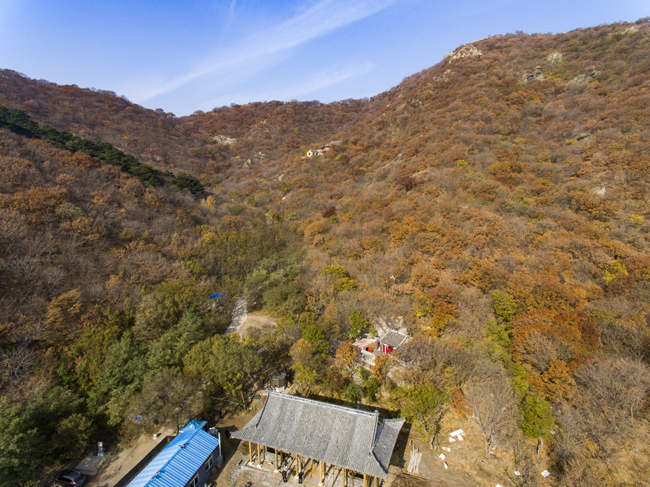 鳥瞰巴爾虎山。公主陵村供圖
