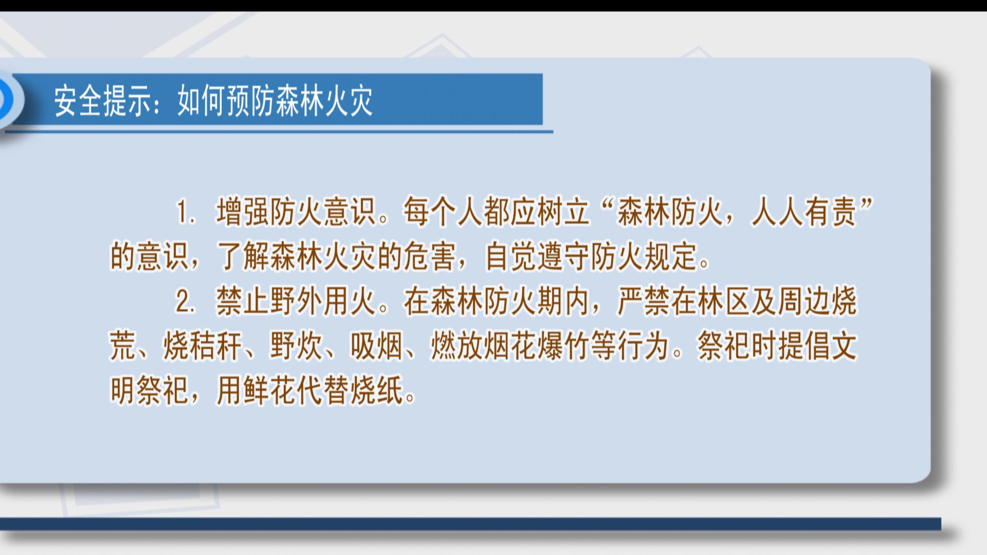安全提示：如何預(yù)防森林火災(zāi)